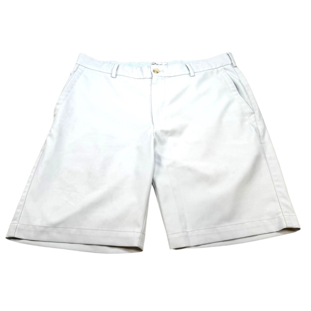 Peter Millar Performance Golf Shorts Mens 32 Light Blue Flat Front ME0EB82